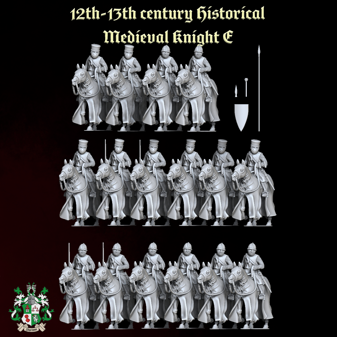12th-13th century Historical Medieval Knight E